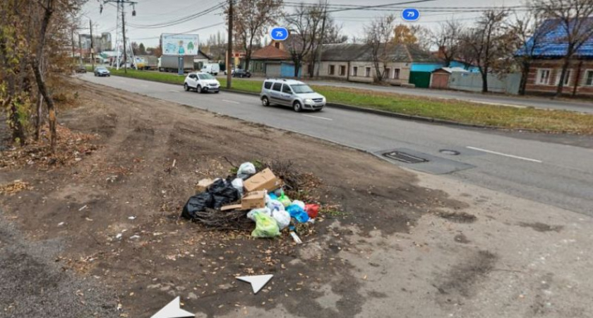 Жители Воронежа пожаловались на стихийную свалку на улице Матросова