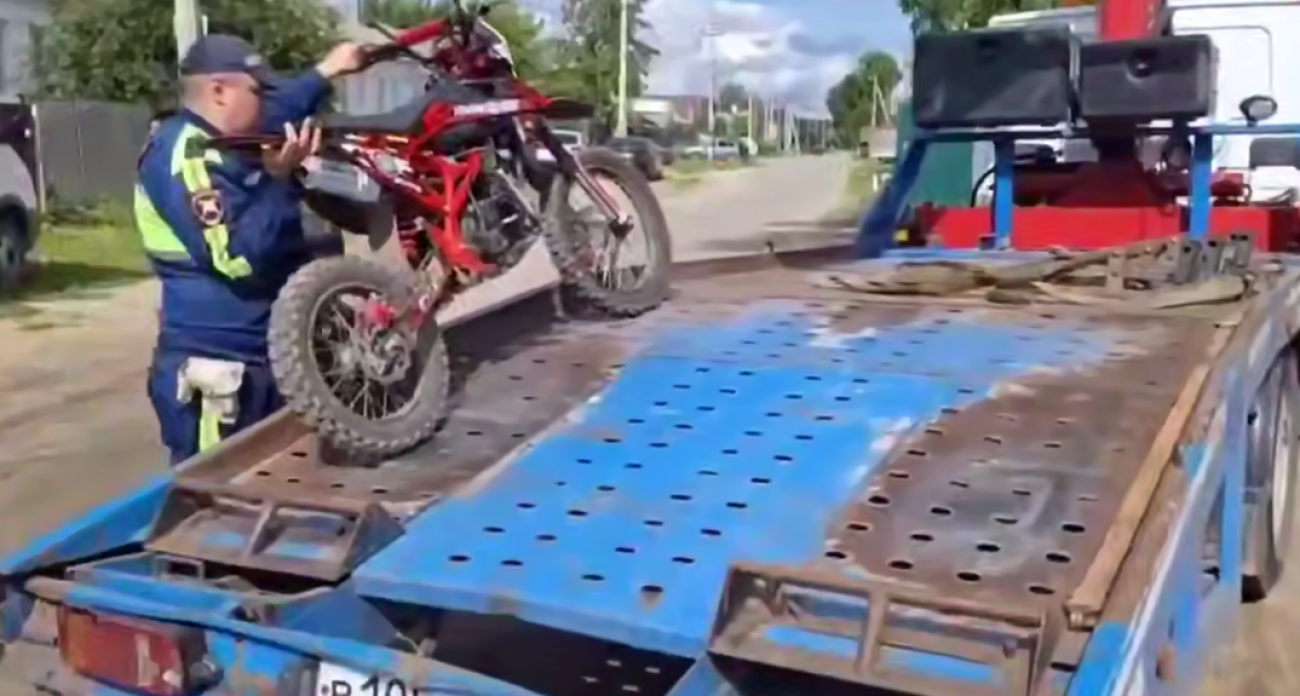 В Воронеже 14-летний подросток попался на питбайке, подаренном бабушкой