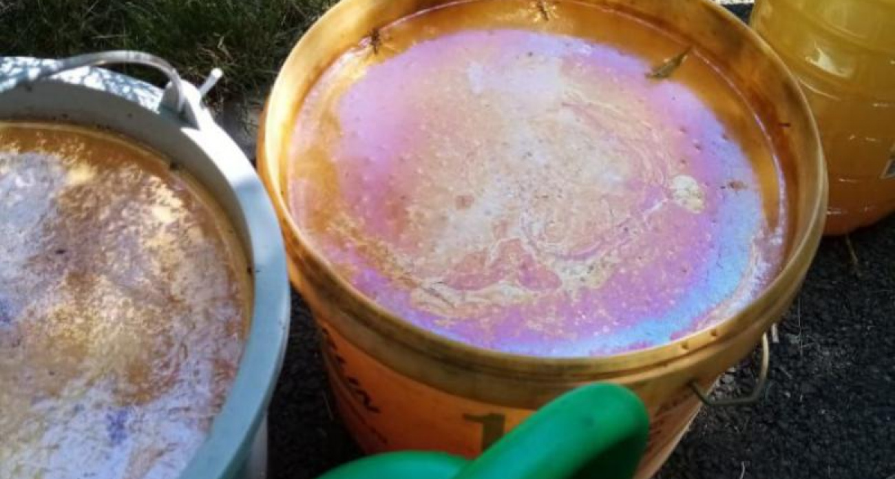 Жители села в 35 км от Воронежа ездят за водой к роднику из-за "бензиновых разводов" из крана