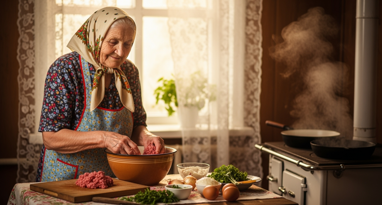 Чтобы котлеты таяли во рту как снежинки, бабуля научила добавлять в мясо особый компонент: теперь готовлю только так