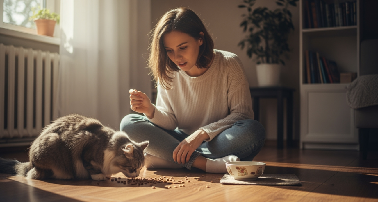 Ваша кошка ест с пола вместо миски — 5 скрытых причин, которые шокируют каждого хозяина
