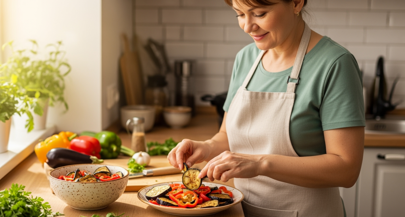 Обалденная вкуснятина каждое лето: салат из баклажанов и перца, который стоит попробовать хотя бы раз — домашние в восторге