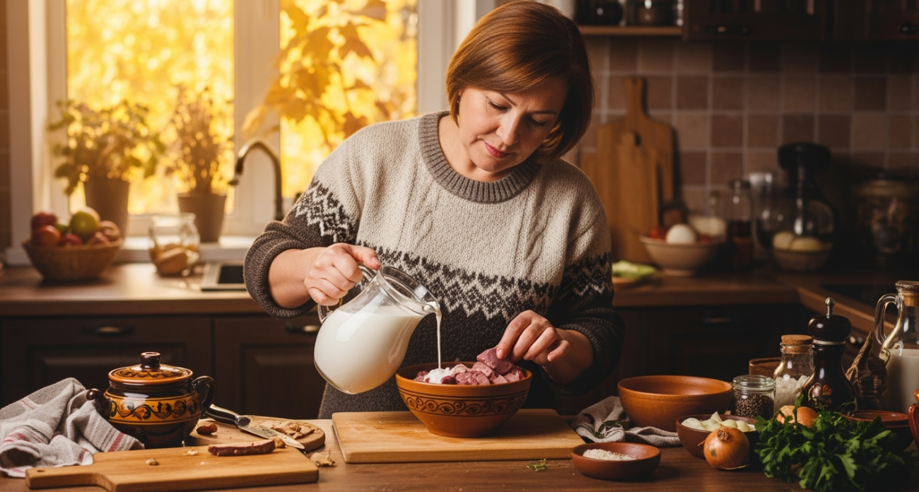 Заливаю печень кефиром: получается вкуснейший деликатес — нежный, без жёсткости и сухости