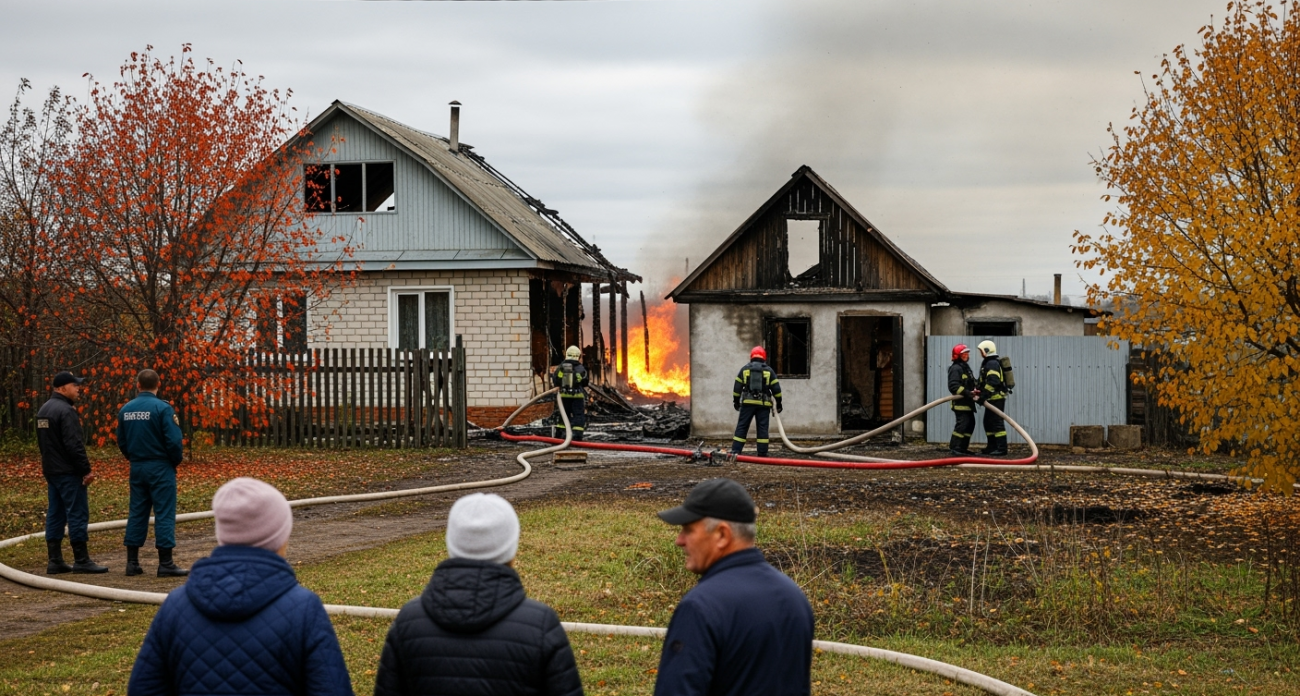 ПВО Воронежской области сбила 11 дронов: обломки подожгли частный дом