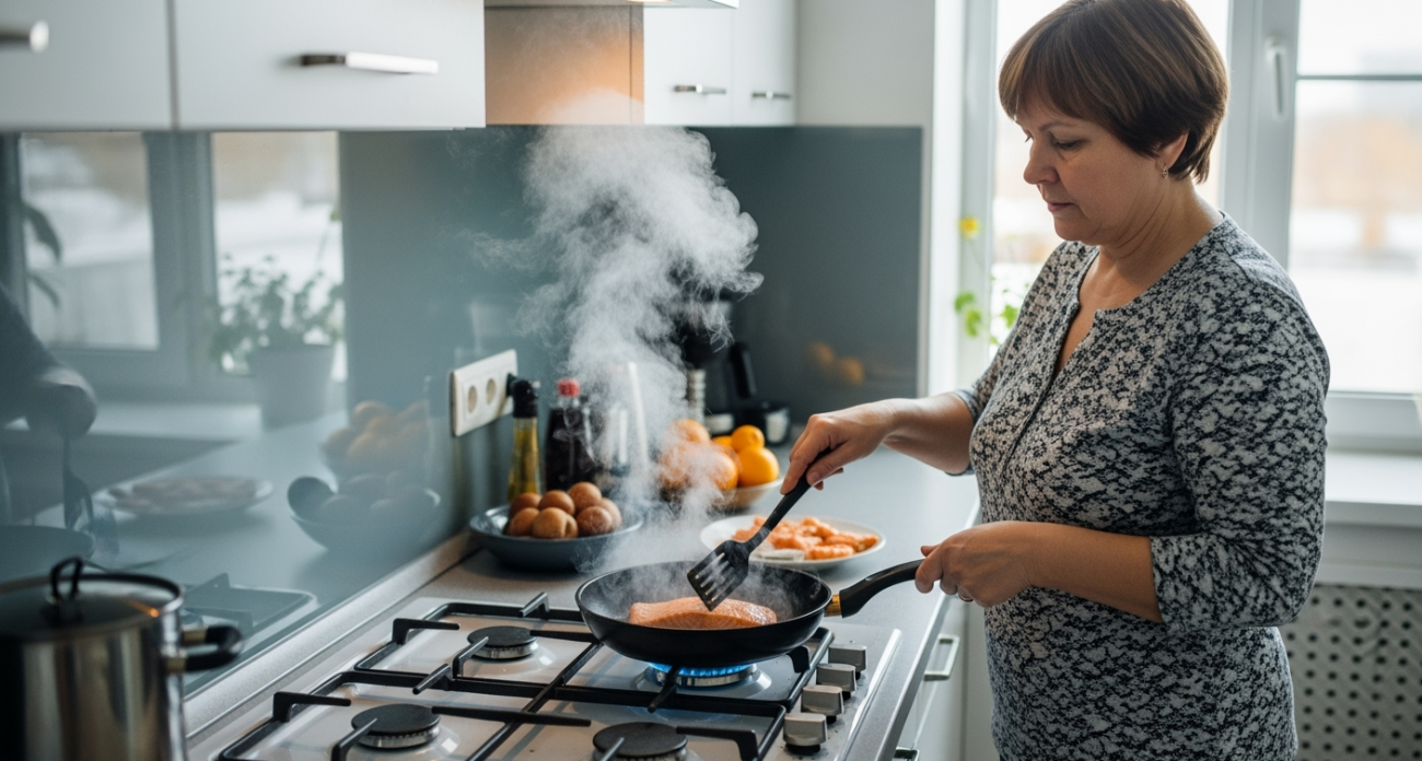 Положите это под рыбу на сковороду – даже самые нежные кусочки останутся целыми и не прилипнут