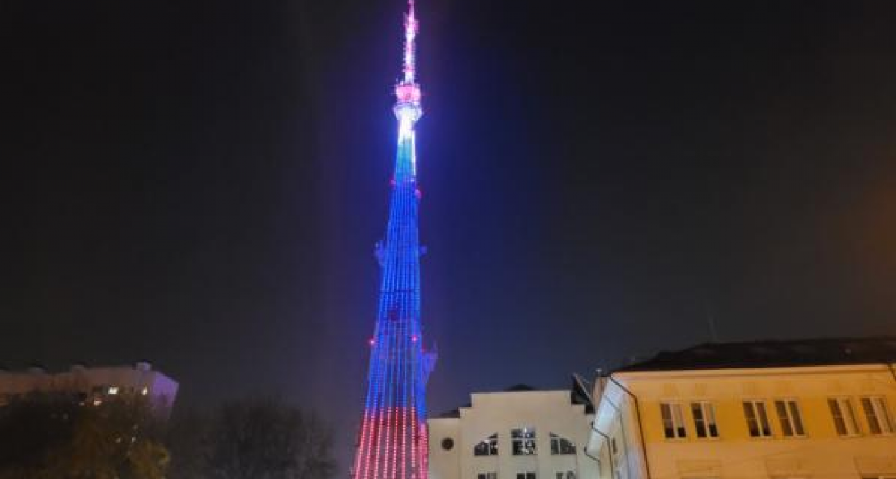 Воронежская телебашня зажжется буквами «МАРШАК» и триколором в праздничные выходные