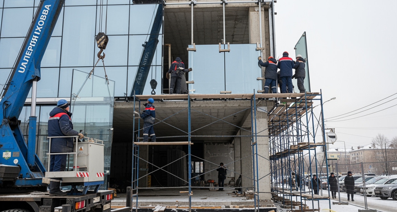 90 панорамных стекол за 20 млн: «Галерея Чижова» восстанавливается после июльской атаки дронов