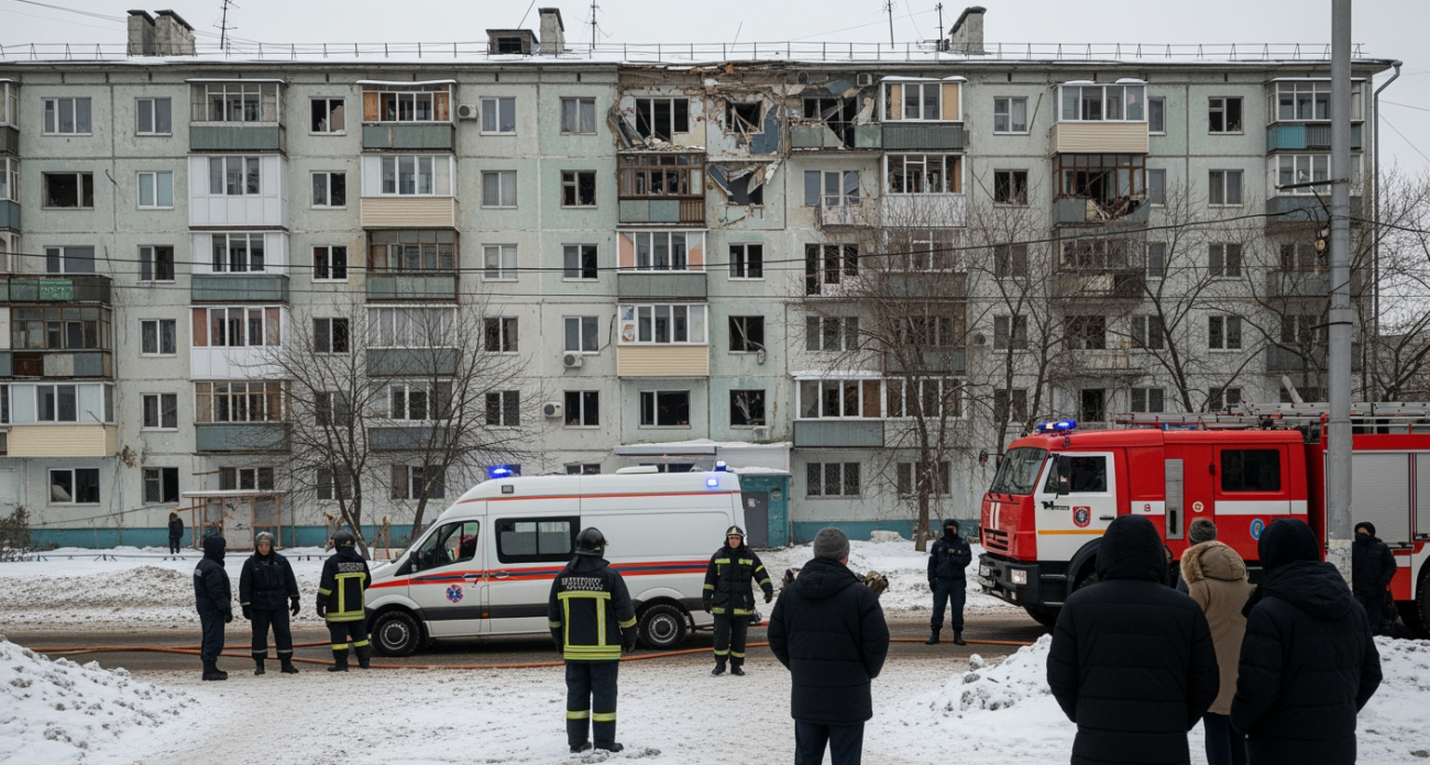 Обломки сбитой цели повредили жилые дома в Воронеже после ночной атаки ВСУ
