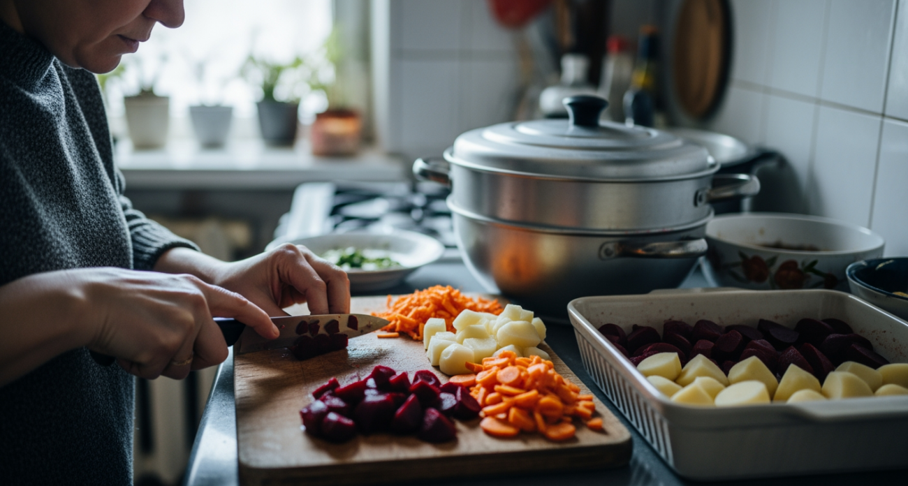 Забыл про кастрюлю с кипятком: шеф-повар рассказал простой способ готовить овощи для салата, что меняет всё
