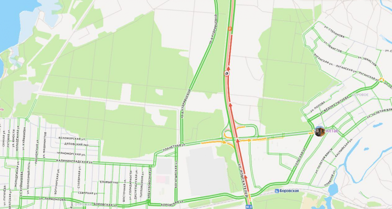 2,2 км пробки на М-4 «Дон»: ДТП перекрыло два ряда утром в Воронеже