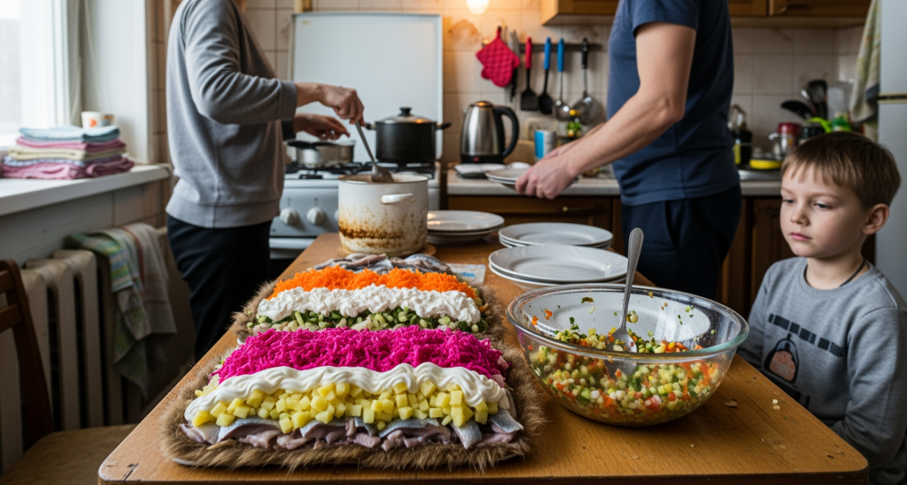 В каком порядке класть ингредиенты в селёдку под шубой. Правило, которое знают все хозяйки