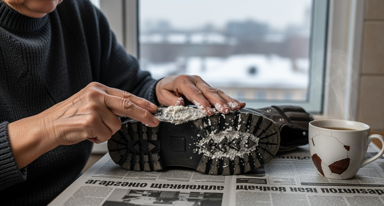 Один трюк с порошком в карманах — и лёд больше не враг, гуляю как по сухому асфальту