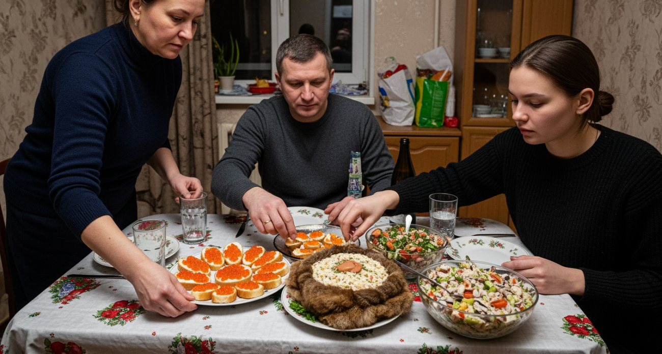 Новогодний стол на скромный бюджет: полноценное меню из доступных продуктов на праздник 2026