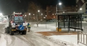 218 машин всю ночь чистили Воронеж от снега